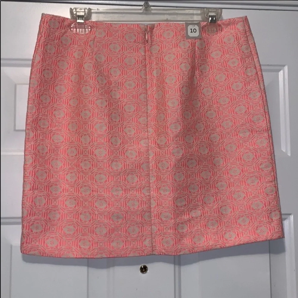 🌟 3 for $15 NWT Gap Swing Skirt in Pink Jacquard - Picture 3 of 5